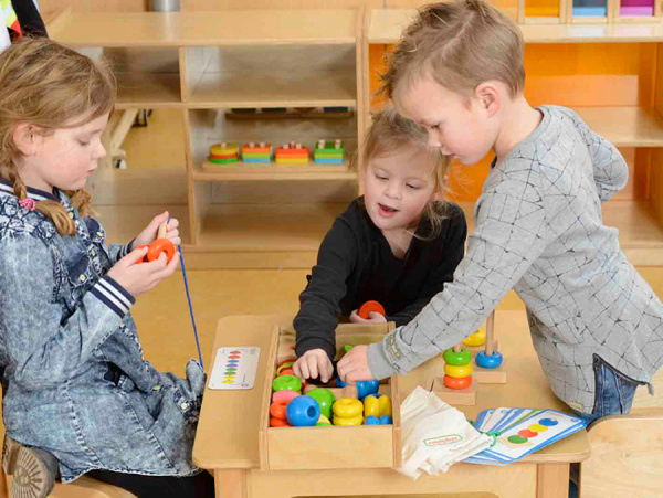 Игра-сортировка Шнуровка Бусы, набор 3 Masterkids