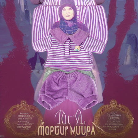 Фиолетовая рубашка и штаны для куклы 21 см