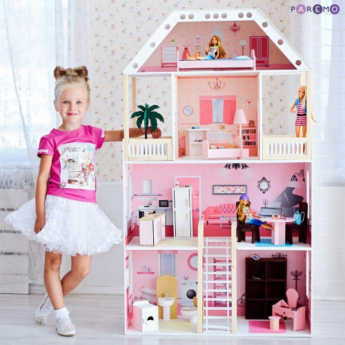 Кукольный домик Поместье Монтевиль с мебелью
