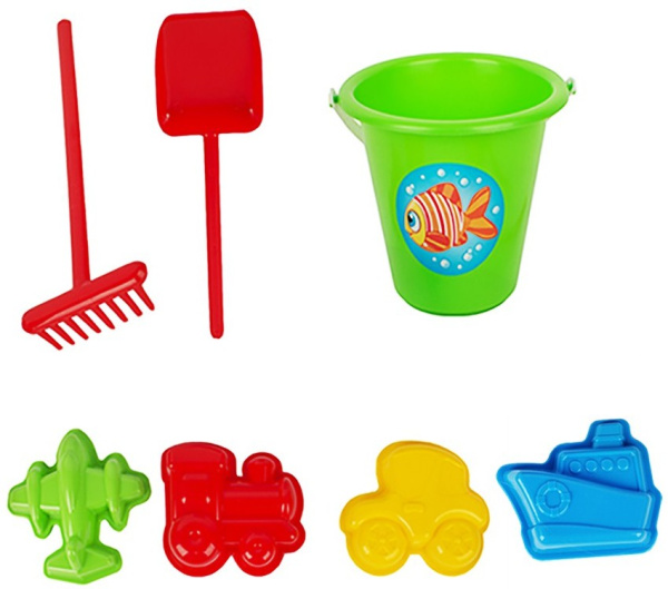 Песочный набор Едем? Едем! 7 предметов СТРОМ