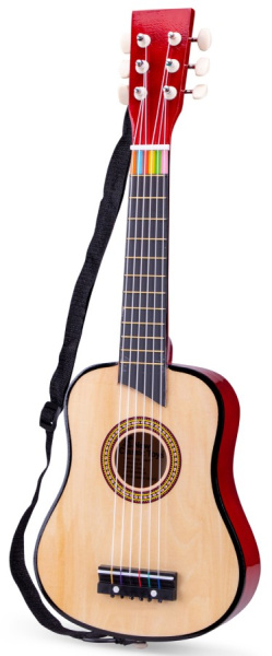 Игрушка музыкальная Гитара 64 см коричневая New Classic Toys