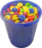 Бусины плоские в ведре, 400 штук