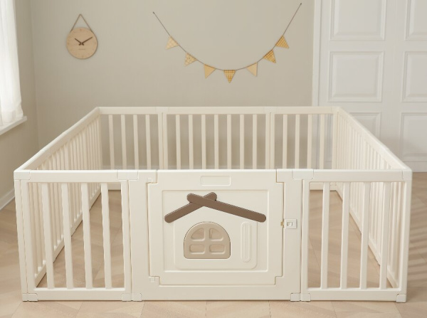 Детский игровой манеж UNIX Kids Classic Tree House 180x200 см Camel