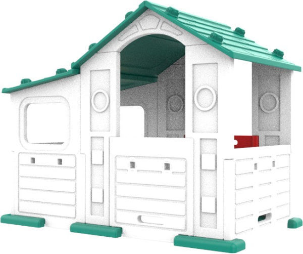 Домик игровой с пристройкой со столиком и стульчиками ТОМО Toy Monarch