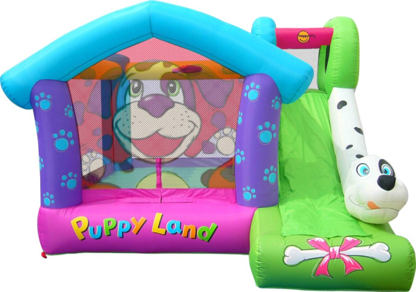 Надувной батут с горкой Далматинец Happy Hop