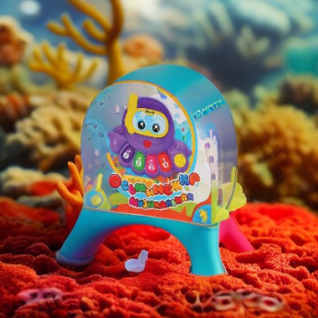 Музыкальный осьминожка УМНЫЙ Я, голубой Zhorya