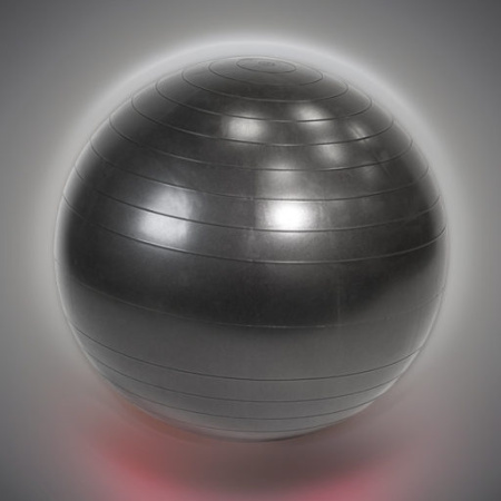 Мяч гимнастический фитбол GYMNIC PLUS 65  см, черный Ledraplastic