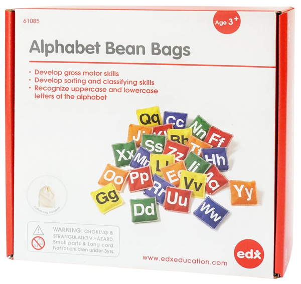 Мешочки с английскими буквами, 26 штук EDX Education