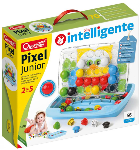 Мозаика Pixel Юниор 32 мм 58 деталей Quercetti