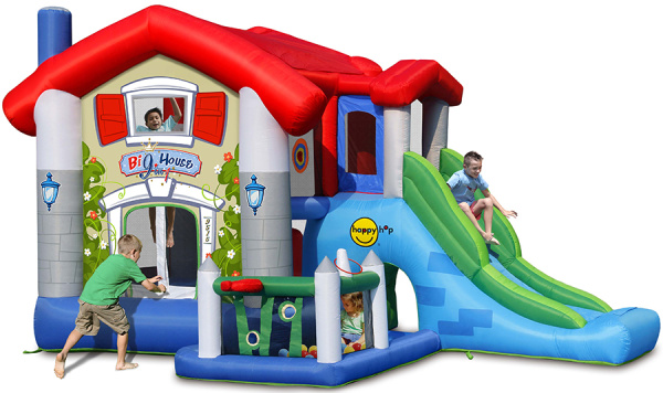 Надувной батут с горкой В гостях у сказки Happy Hop