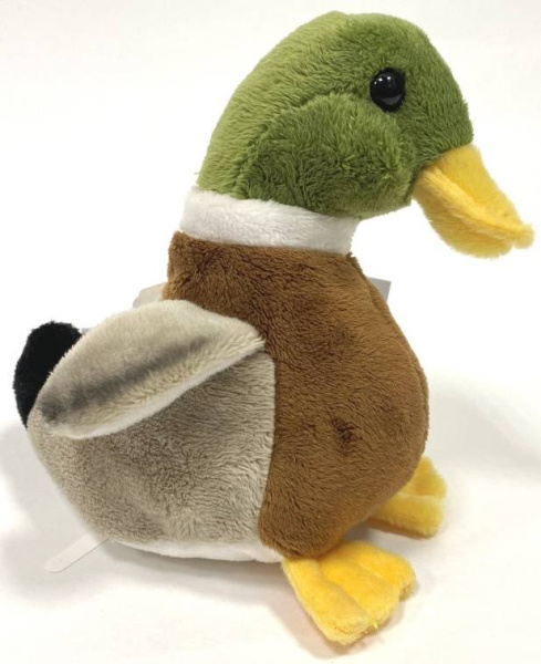 Игрушка мягкая Утка 18 см со звуком LEOSCO