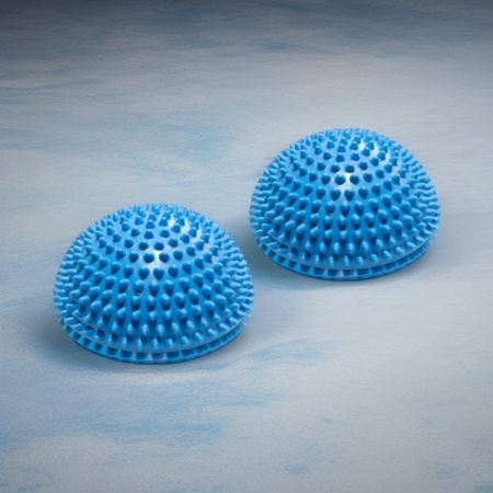 Полусфера массажно-балансировочная синяя, 2 штуки