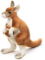 Игрушка мягкая Кенгуру с детенышем 20 см LEOSCO