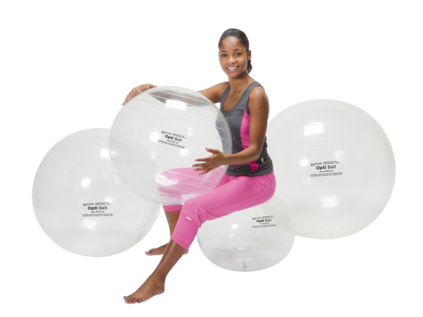 Мяч для фитнеса Opti Ball прозрачный 95 см Ledraplastic