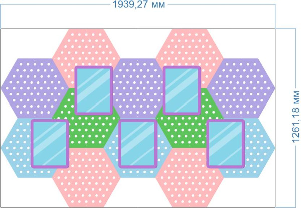 Информационный стенд Соты Romsens