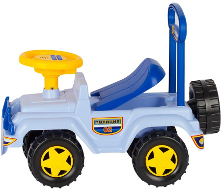 Каталка Полиция с музыкальным рулем СТРОМ
