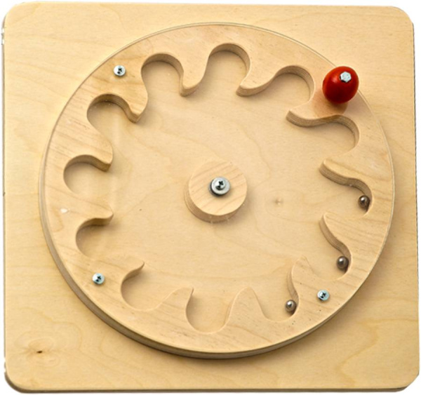 Тактильно-развивающая панель Лабиринт-цветок Romsens