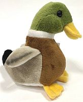 Игрушка мягкая Утка 18 см со звуком LEOSCO