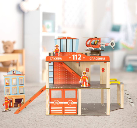 Парковка деревянная Служба спасения M-WOOD