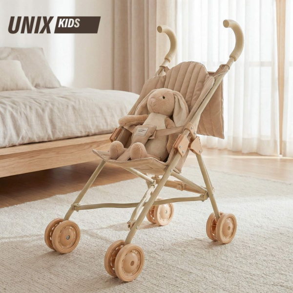 Коляска-трость для кукол UNIX Kids Cane Doll  бежевый