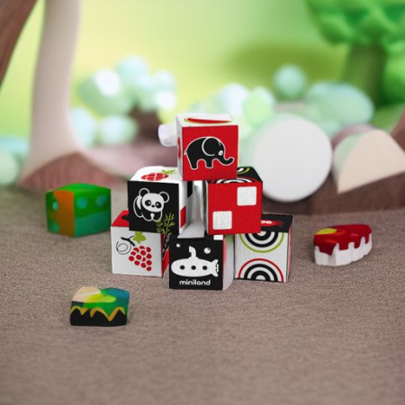 Первые кубики Мякиши, 6 штук Miniland