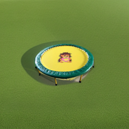 Батут складной 138 см зеленый