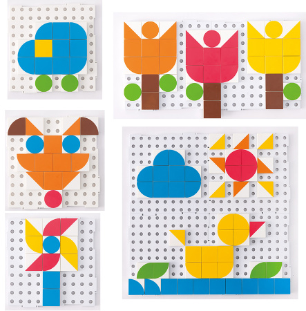 Геометрическая мозаика-пазл, 75 элементов Weplay