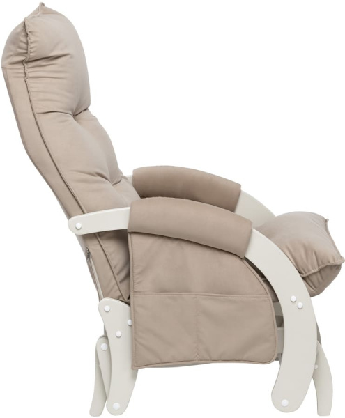Кресло для кормления Milli Юника с карманами (слоновая кость, ткань V18)