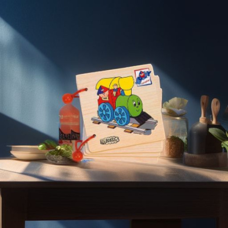 Деревянная книжка ЖИВОТНЫЕ Woody