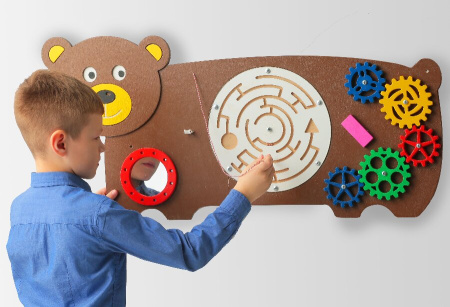 Развивающая панель Медведь Romsens