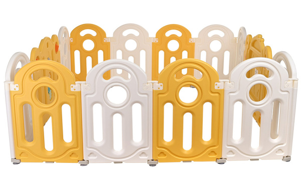 Детский манеж-ограждение Утенок желтый/белый Pituso