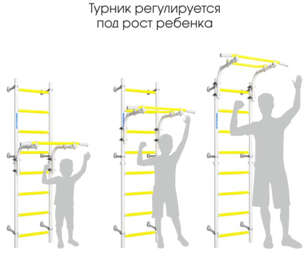 Шведская стенка Романа в квартиру Next Top синяя слива