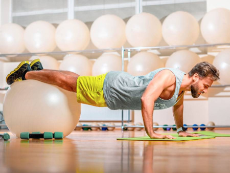 Мяч гимнастический фитбол FIT-BALL, 65 см Ledraplastic