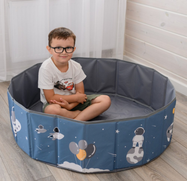 Сухой бассейн для шариков UNIX Kids Space 100 см Blue
