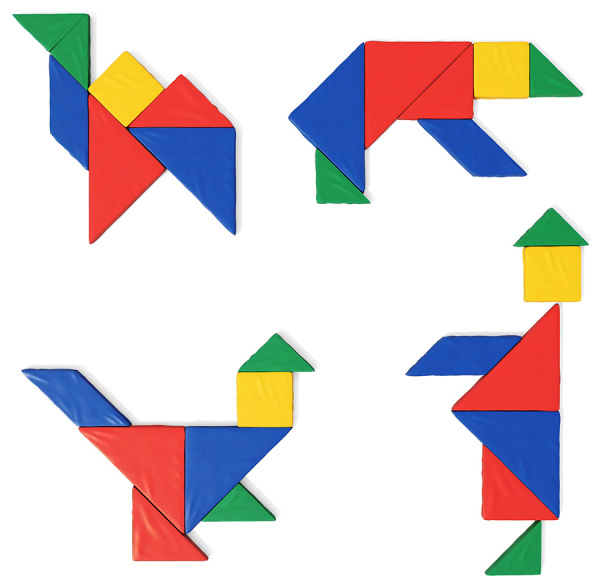 Модуль мягкий развивающий Танграм Romana