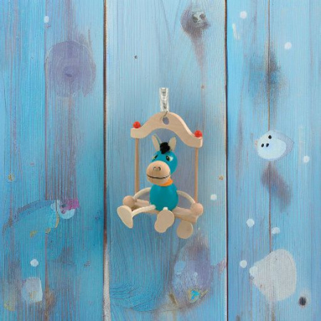 Подвеска на пружине ГОЛУБОЙ ОСЛИК Woody