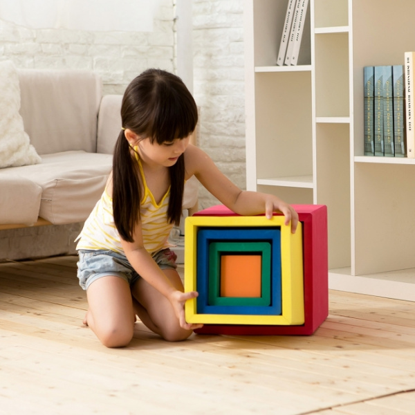 Рамки объемные Кубы 5 в 1, цветные Weplay