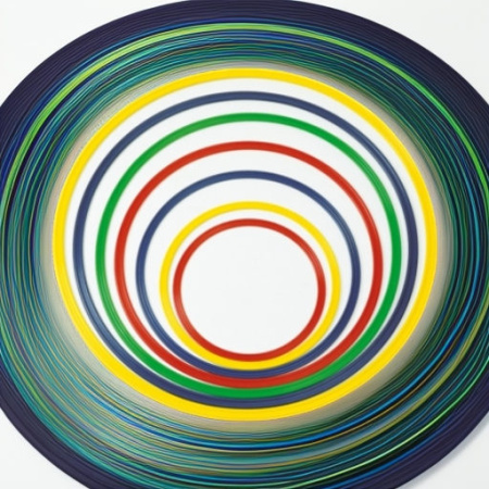 Обруч гимнастический плоский 30 см