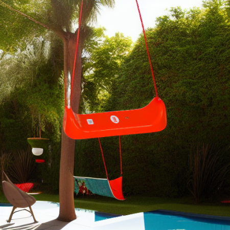 Качели подвесные уличные Dolu красный