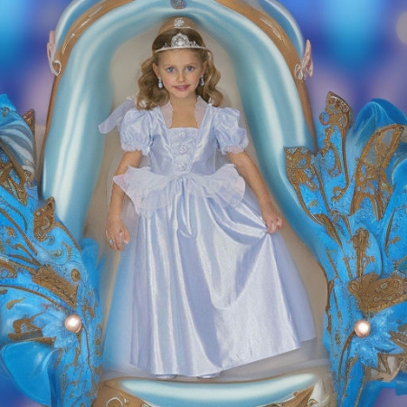 Принцесса голубая, рост 110 Widmann