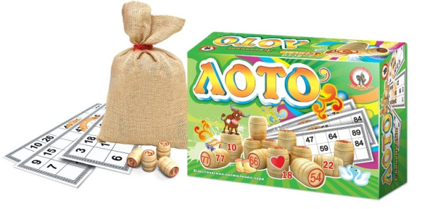 Лото классическое деревянное (новое) Русский стиль