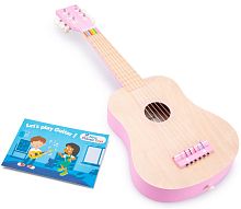 Игрушка музыкальная Гитара 64 см розовая New Classic Toys