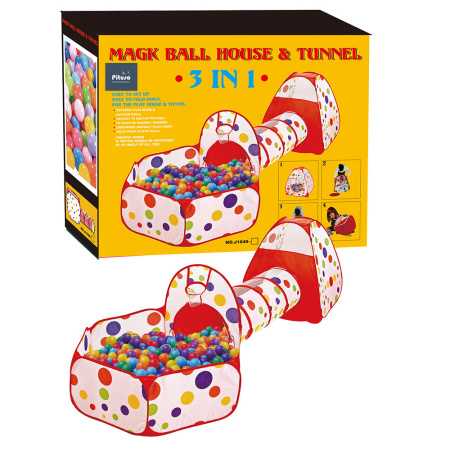 Палатки Конус с тоннелем и бассейном с шариками