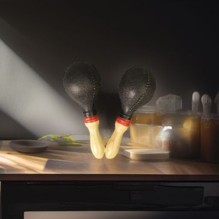 Маракасы пластиковые черные Flight