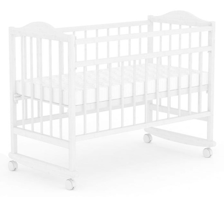 Кроватка детская 204, белая Фея