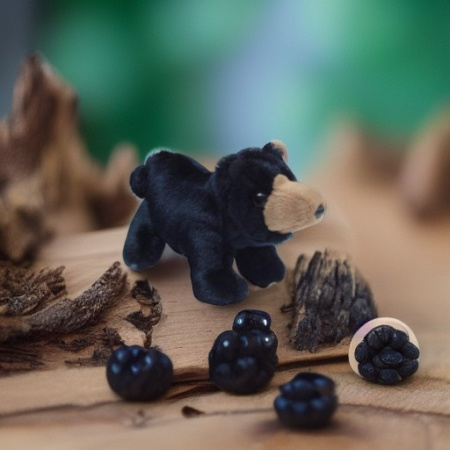 Игрушка на пальчик ЧЕРНЫЙ МЕДВЕДЬ Folkmanis