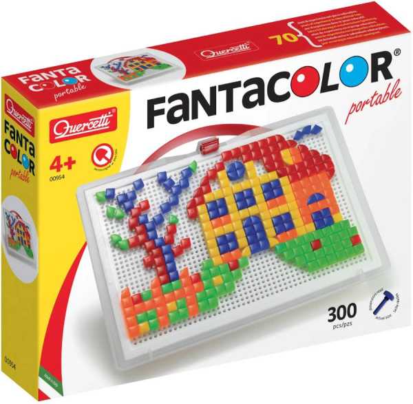 Мозаика FantaColor portable 10 мм 300 деталей Quercetti