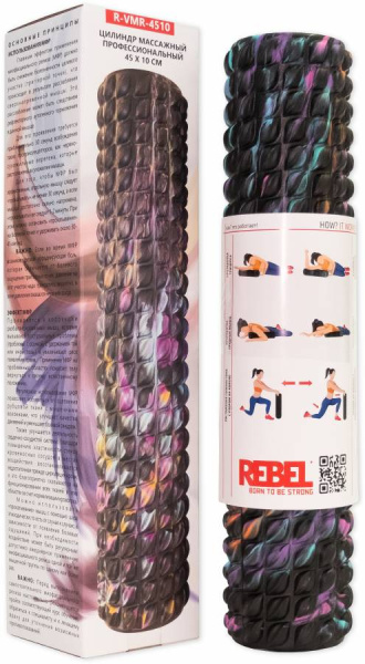 Цилиндр массажный профессиональный 45х10 см REBEL