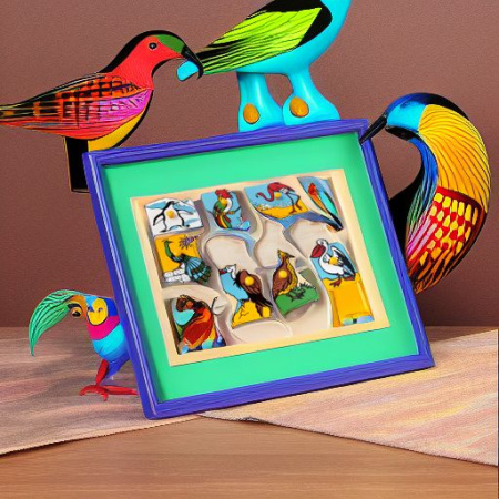 Рамка-вкладыш Экзотические птицы ЛЭМ