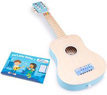 Игрушка музыкальная Гитара 64 см голубая New Classic Toys